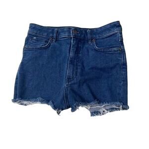 Free People Women's Denim Jean Shorts Size 25  High Waist Cutoffs